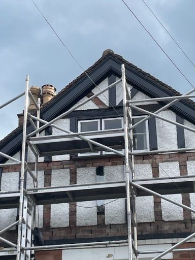 removal of old rotten timbers 
